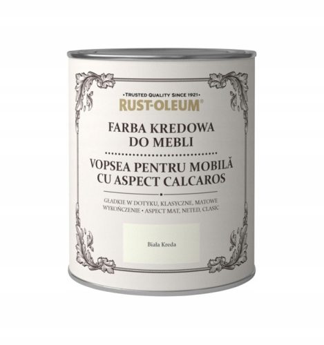 Rust-Oleum тебеширена боя за мебели 125 мл бяла