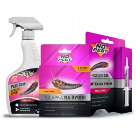   Препарат против насекоми - No-Pest димна бомба сребърна рибка 0,5 кг 500 мл