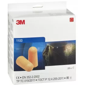   Антишумни тапи за уши 3M 1100 200 чифта