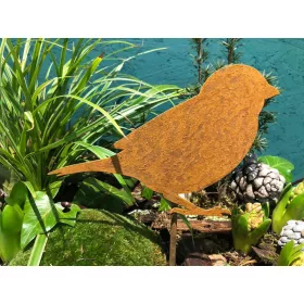    Градинска декорация птица врабче Corten Industrial