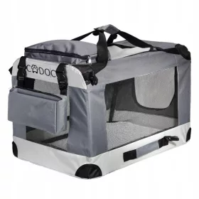    Кош за кучета Cadoca нюанси на сиво M 42 см x 60 см 42 см