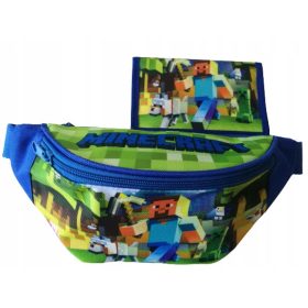    MINECRAFT Поясна чанта + портфейл като подарък