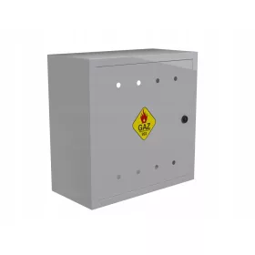 JD-MetalBox газов шкаф, сив, 60x60x25 см