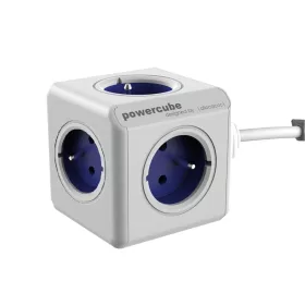    Удължен син кабел PowerCube 1.5 м, 5 гнезда, DesignNest (allocacoc)