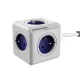  Удължен син кабел PowerCube 1.5 м, 5 гнезда, DesignNest (allocacoc)