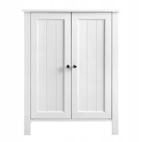  Бял шкаф за баня 60х30х80см