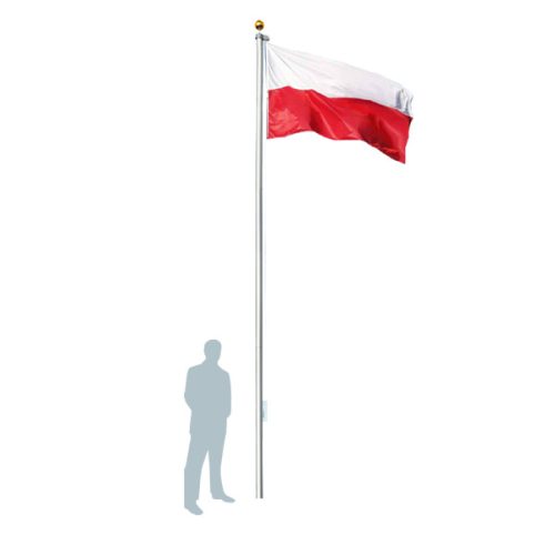  МАЧТА ЗА ГРАДИНСКИ ФЛАГ МАСИВНА 6,2 м ПОЛСКО ЗНАМЕ