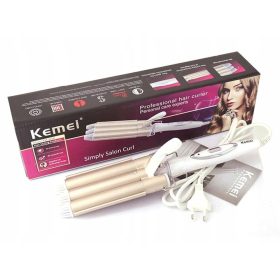    МУЛТИФУНКЦИОНАЛНА ИНВЕРТОРНА МАША КРИМИНАЛНА ЗА КЪДРЕНЕ НА КОСА KEMEI LOKI