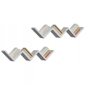    Рафт ламинирана плоскост Matkam 90 х 21 см бяла