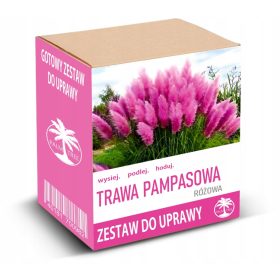    Комплект за отглеждане РОЗОВА ПАМПАСКА ТРЕВА, шлейф