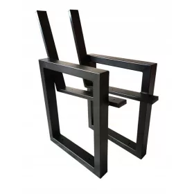   Градинска пейка - Пейка с метална облегалка 6 х 45 см