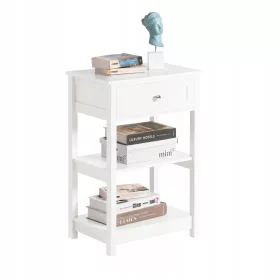    Помощна маса SoBuy FBT46-W 45x30x68 см бяла