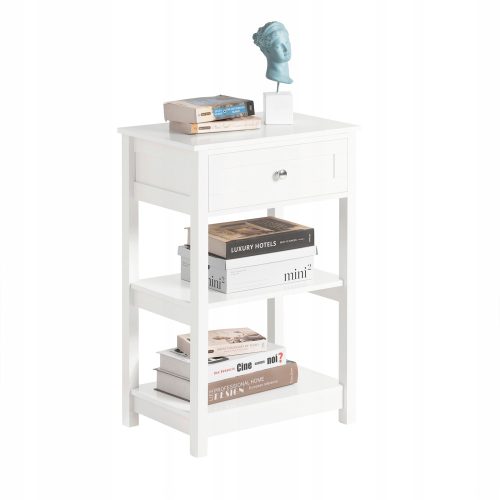  Помощна маса SoBuy FBT46-W 45x30x68 см бяла