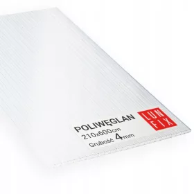   Камерна плоча от поликарбонат Lun Fix 6 m x 210 cm x 4 mm