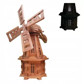    Градински вентилатор със соларно LED осветление 100см