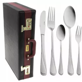   Комплект прибори за хранене - Комплект прибори за хранене Kinghoff Mirror 72 бр.