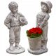  Градински фигури Момче и момиче със саксия