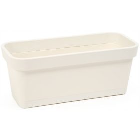    Саксия Ламела 60 см х 17 х 16 см кремава пластмаса