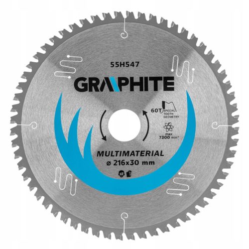 Нож за трион Widia 216x30mm 60T uni 55H547