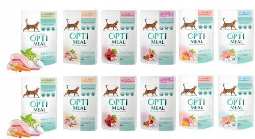  Мокра храна Optitimeal заек 0,085 кг