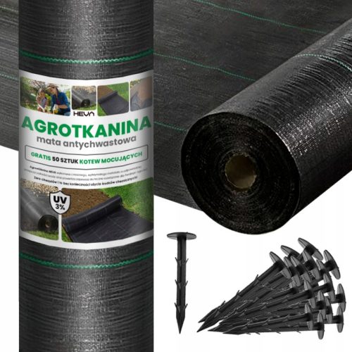 Агротекстил - Агротекстилен мулчиращ (против плевели) HEVA черен 160 x 5000 cm 70 g/m²