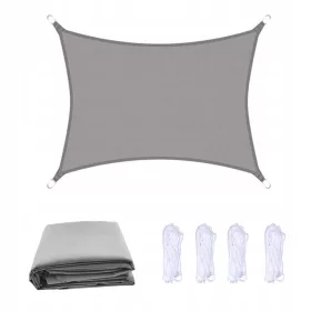    Градинско платно 300 х 500 см, сива пластмаса