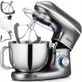    Kerch MyChef 2200 W кухненски робот сребрист/сив
