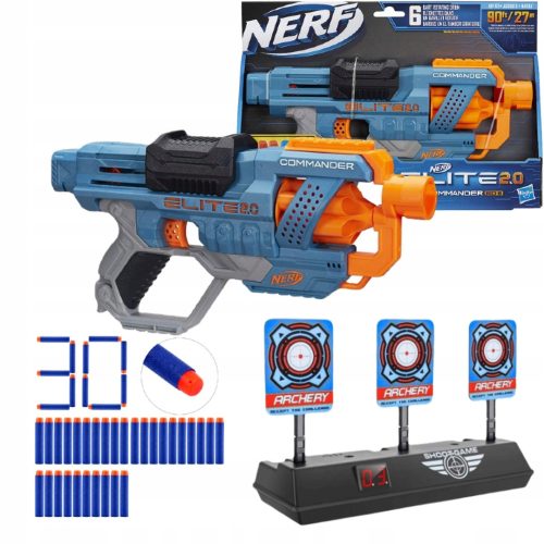  NERF ELITE 2.0 COMMANDER + ЩИТ + 30x СТРЕЛКИ