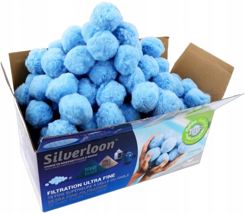 Филтър за басейн - Филтърни топки Silverloon 700g със сребърни йони