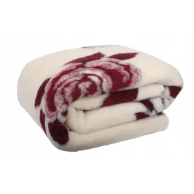   Одеяло - Best Wool одеяло, вълна, 200 см x 160 см, бяло, нюанси на кафяво