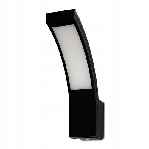 Градинска стенна лампа - Kwazar Luminaire градинска стенна лампа, черна, вграден 10 W LED източник
