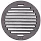  Чугунена кръгла решетка за скара за камина 24.6см