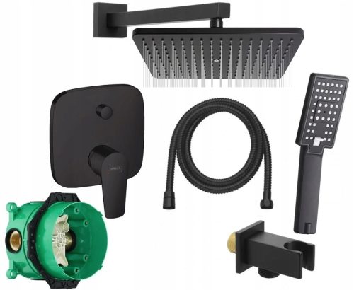Смесител за скрита вана Hansgrohe Talis E черен + 4 други продукта