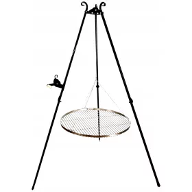   Градински огнища, скари - Скара трипод NiKmet, решетка от неръждаема стомана, 60см