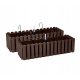  Prosperplast саксия 58 cm x 18 x 16,2 cm пластмасови нюанси на сиво и сребро