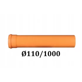 PVC ТРЪБА Ø110 КАНАЛИЗАЦИЯ 110/1000