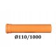 PVC ТРЪБА Ø110 КАНАЛИЗАЦИЯ 110/1000