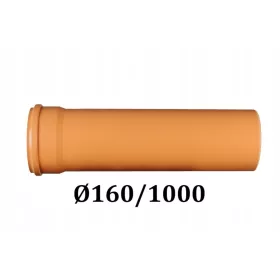 PVC ТРЪБА Ø160 КАНАЛИЗАЦИЯ 160/1000