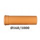 PVC ТРЪБА Ø160 КАНАЛИЗАЦИЯ 160/1000