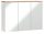  Шкаф за баня Comad Bali White с огледало 100x69x20 см бял