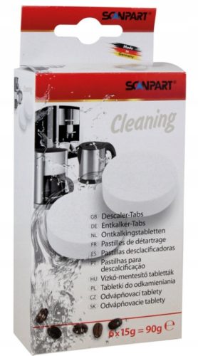  Таблетки за почистване на котлен камък за кафе машини SCANPART Почистващи таблетки за почистване на котлен камък 0,9л