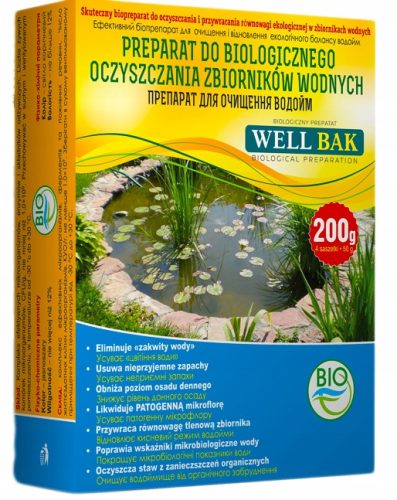  Препарат за почистване на езерце Well Bak 0,2 кг
