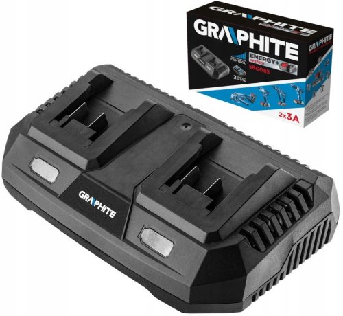  Двойно зарядно за батерии Graphite Energy+ 58G085