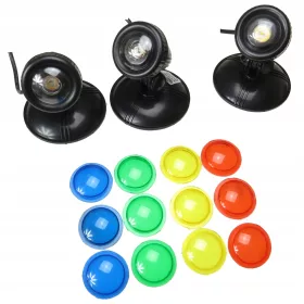  1W 3бр лампа многоцветна