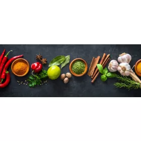   МИЯЩ СЕ ФОТОТАПЕТ ЗА КУХНЯ Подправки 350х60