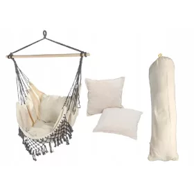   Хамак - K&M хамак екрю с бар 120 кг 120 х 80