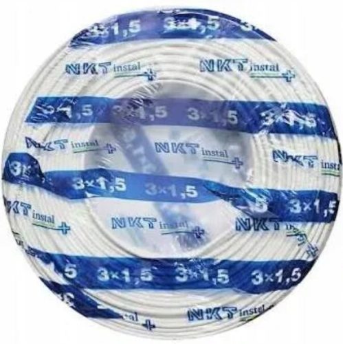 Плосък електрически кабел, монтаж YDYp NKT 3 x 1.5