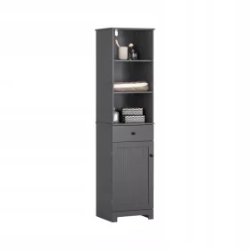  Шкаф за баня SoBuy BZR17-DG сив 40x35x161 см