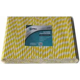   Съдове за еднократна употреба - ЕКОЛОГИЧНИ хартиени сламки 250 бр