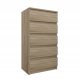  Euro-Meble Скрин 50 x 36 x 96 см дъб сонома мат
